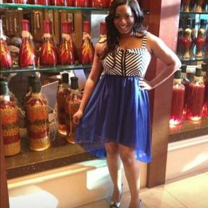 Cute high low flare dress